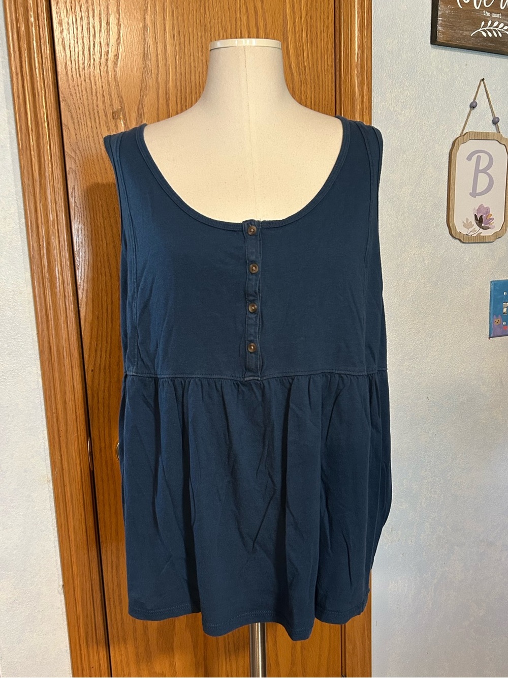 Sonoma Blue Tank Top - Women’s Size 1X